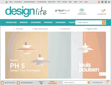 Tablet Screenshot of designlite.dk